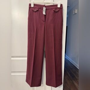 LOFT Burgundy Women's Trousers